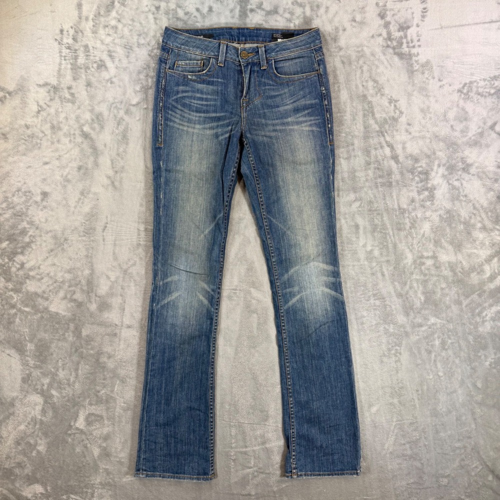 William Rast Sadie Slim Straight Jeans Women's Size 27 Blue Denim Pants USA